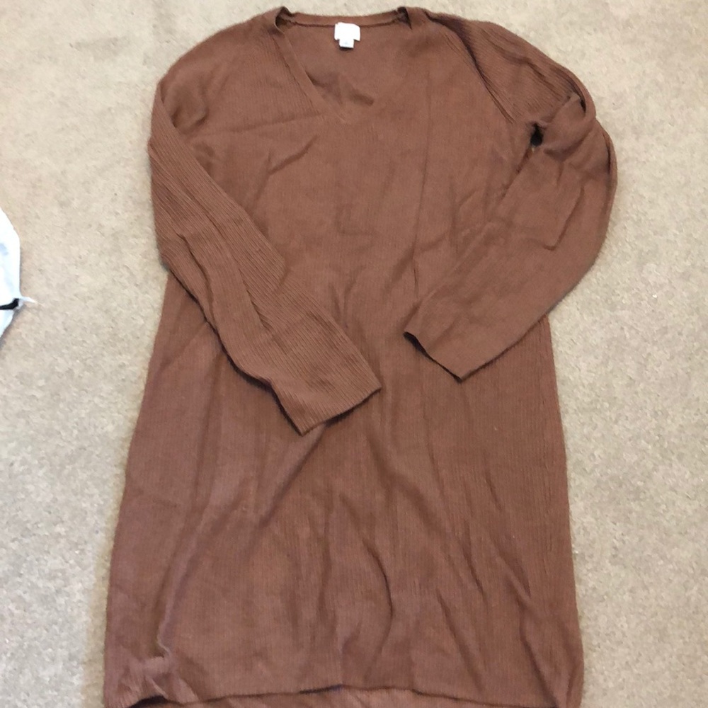 Neutral Sweater Dress